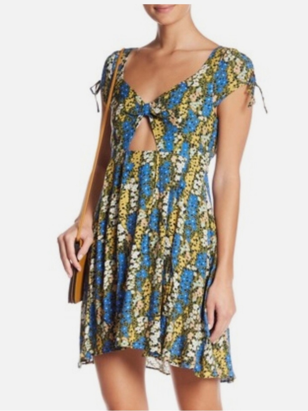 Blue Free People Miss Right Minidress XS